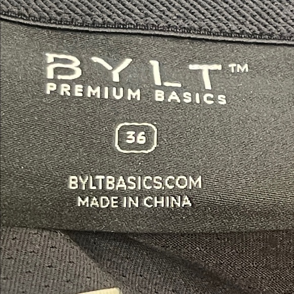 BYLT Basics Men's Black Stretch Joggers Size 36 - Picture 6 of 9